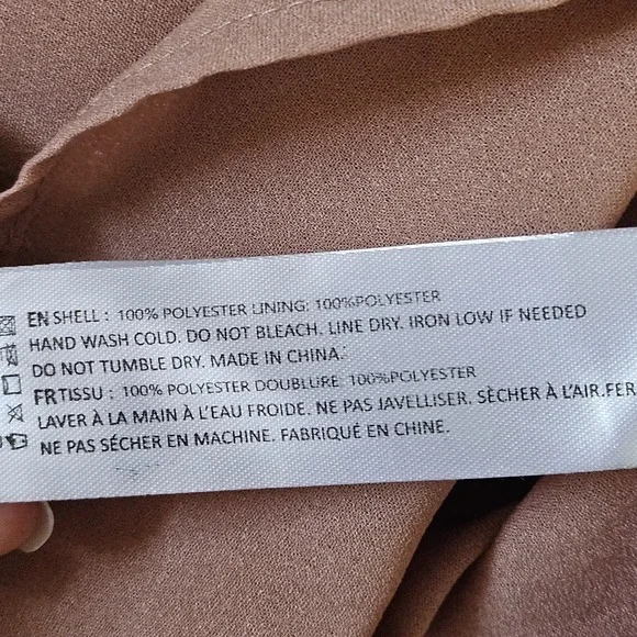 En Saison Dress S Nella Chiffon Tiered Floral Mini Lined Babydoll‎ Mauve Peasant - Picture 15 of 16